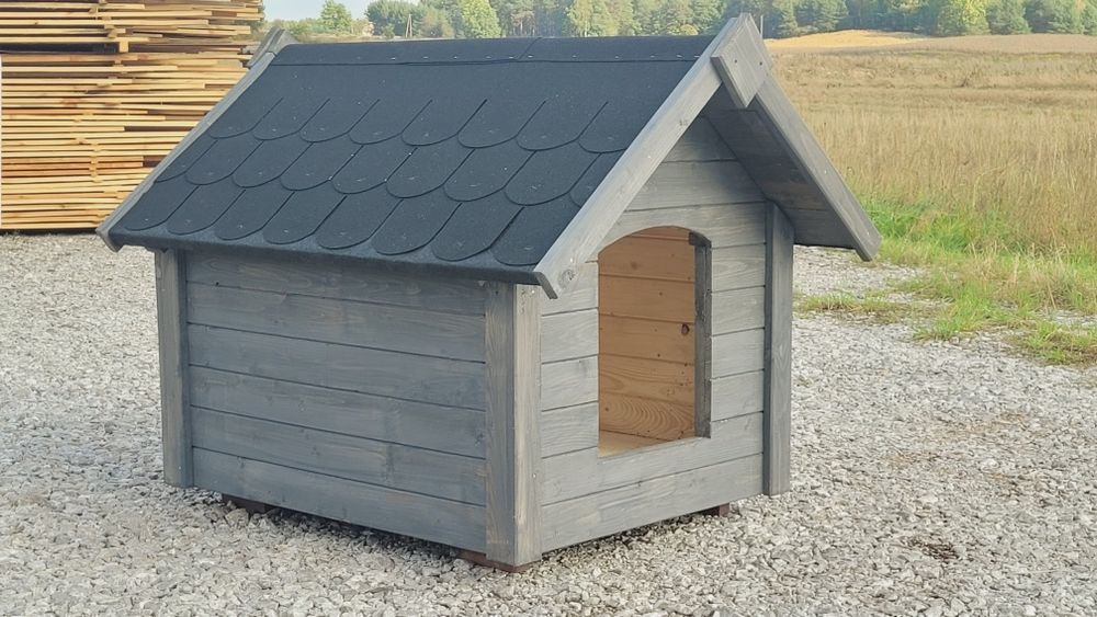 Buda dla psa Ocieplana 100% litego drewna DOSTAWA W CAŁOŚCI drew-pol