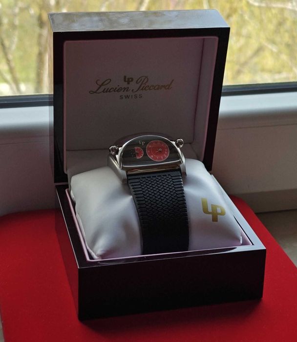 Zegarek Lucien Piccard Stratosphere Iwc Diamenty Dual Time Unikat Okaz