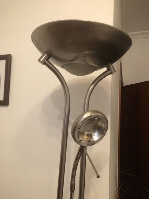 Candeiro em inox con 2 lampadas