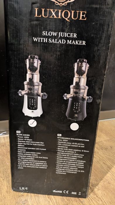 Wyciskarka wolnoobrotowa (with salad maker) NOWA