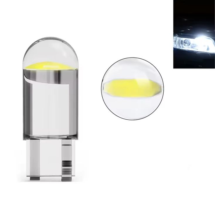 Żarówka LED W5W 12V biała czerwona niebieska komplet 2szt. Jasne!