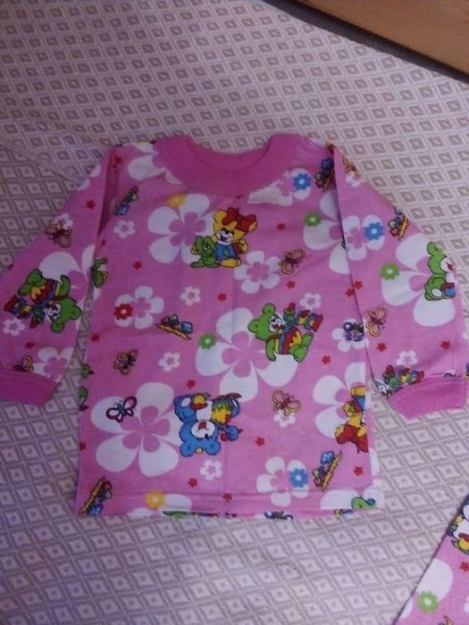 Новая хлопковая пижама, пижама для девочки. Возраст 2-3 года.