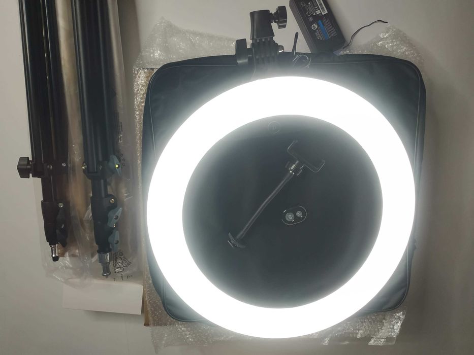 Мощная кольцевая LED лампа 45 см для профессионалов KY-BK416 + пульт