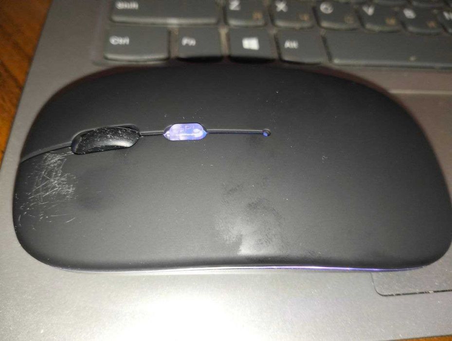 Мышка bluetooth + радиоканал с подсветкой и аккумулятором