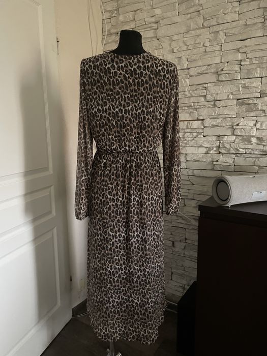 Sukienka Sinsay M Panterka | Stan Idealny | Kopertowy dekolt