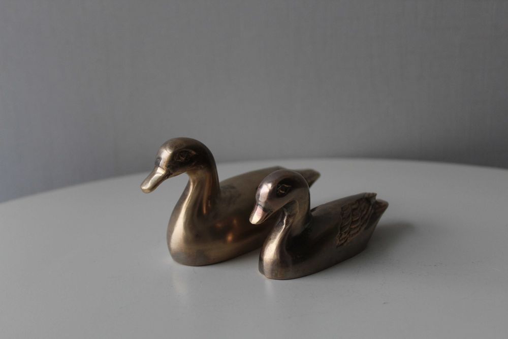 Утки, качка, бронза, Германия, 2 шт, пара