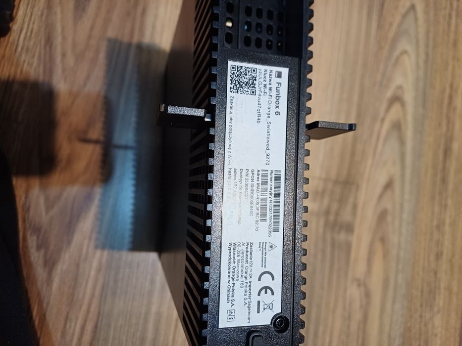 Router światłowodowy funbox 6 od orange