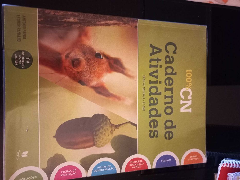 Livros escolares de fichas 8°ano