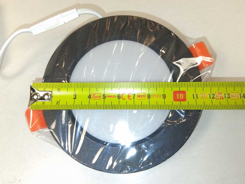 N269 Oprawa LED Podtynkowa Recessed Lighting Czarna Okrągła Zasilacz