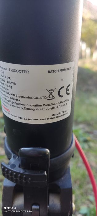 Електросамокат hx x8 black