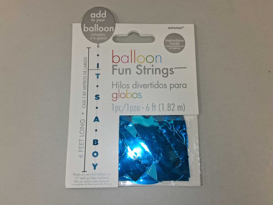 N236 Girlanda IT'S A BOY Ogon Z Folii Do Balonów Dekoracja Baby Shower