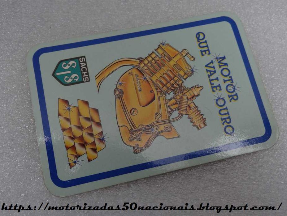Calendário SIS - Sachs "Motor que vale ouro" (artigo de colecionador)