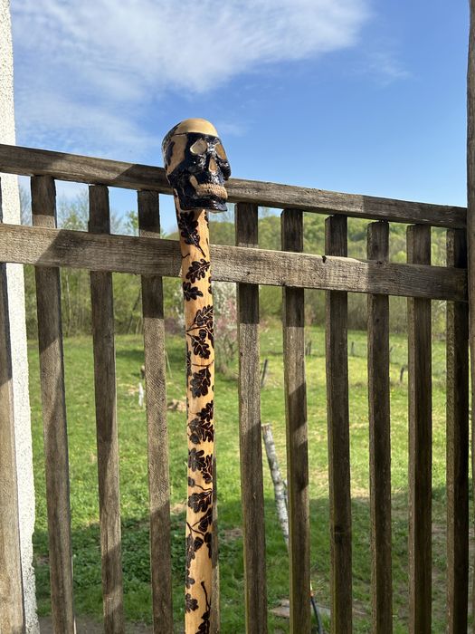 Трость с черепом ручная работа