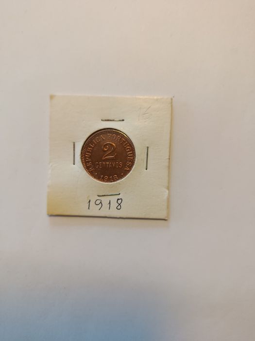 2 centavos 1918 em estado soberba/flor de cunho