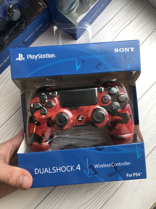 Джойстик на ps 4 оптом, красный еомуфляжный геймпад для playstation