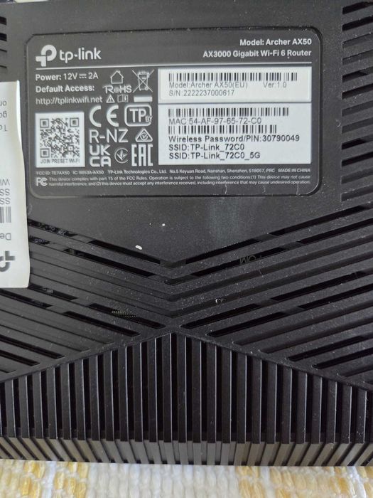 TP-Link AX3000 Gigabit Wi-Fi 6 Router - Como novo