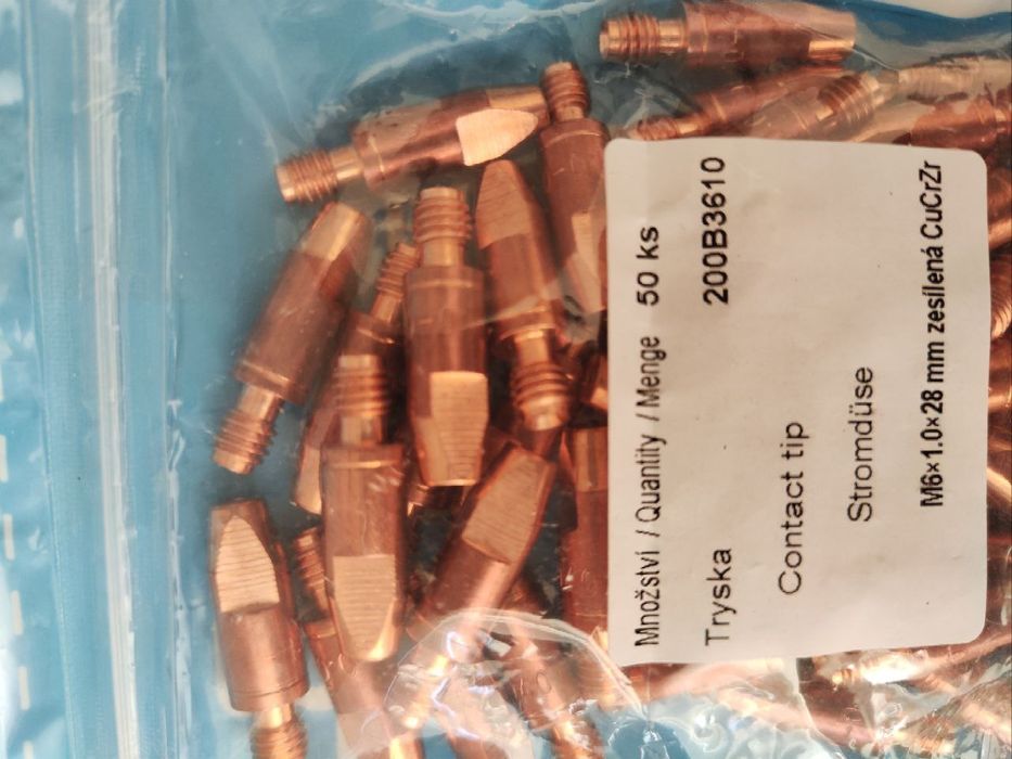 Накінечник мідний токоз'ємний М6*1.0*28mm