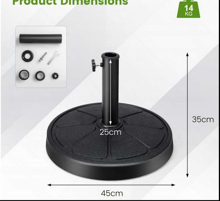 Stojak na parasol podstawa do parasola z żywicy NP11205