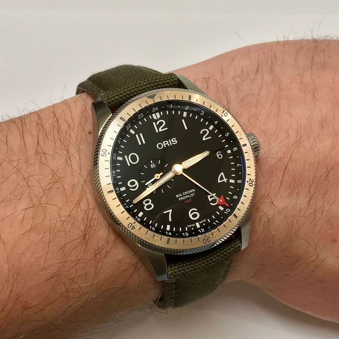 Oris Big Crown ProPilot Timer GMT box automat 44 mm WR100 zegarek lotniczy