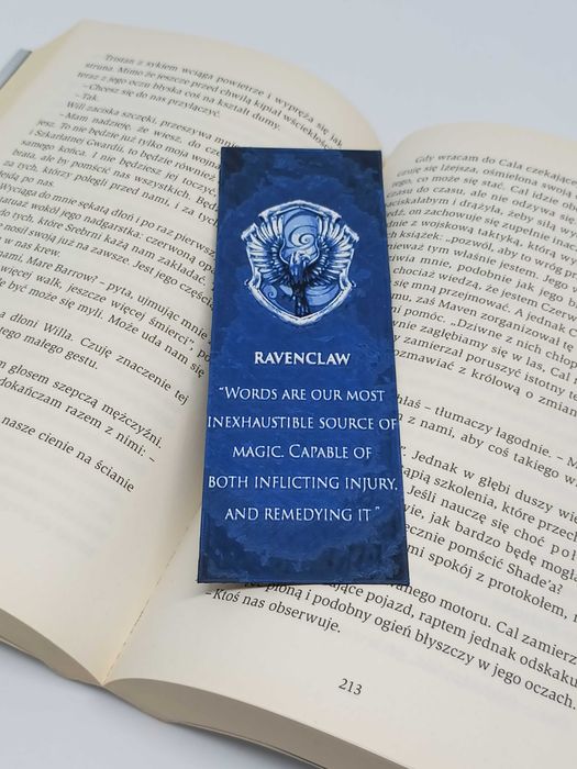 Zakładka do książek Ravenclaw Harry Potter 3D Druk