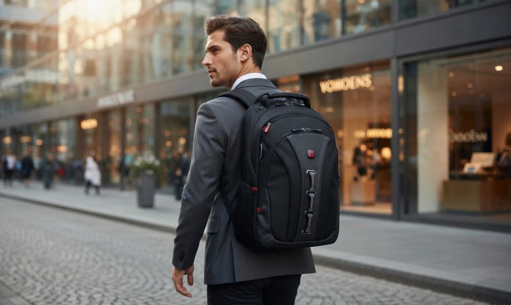 Nowy plecak Wegner Legacy 24L czarny 16'' Legacy 600631 na laptopa biznesowy służbowy