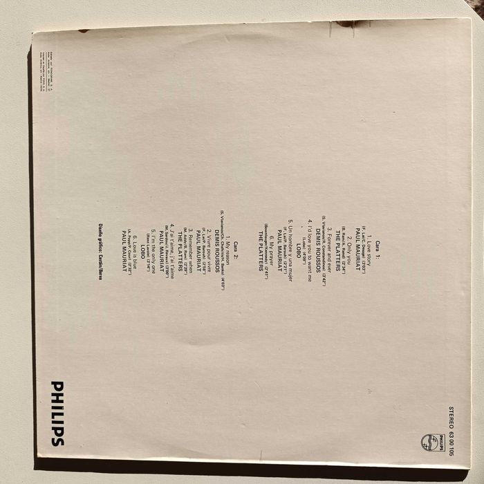 Disco Vinil "Amore Amore - P. Mauriat, The Platters, Lobo, D. Roussos"