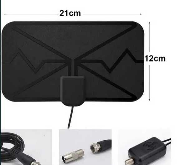 Antena  Wewnętrzna TV z wzmacniaczem telewizyjna  DVB-T2