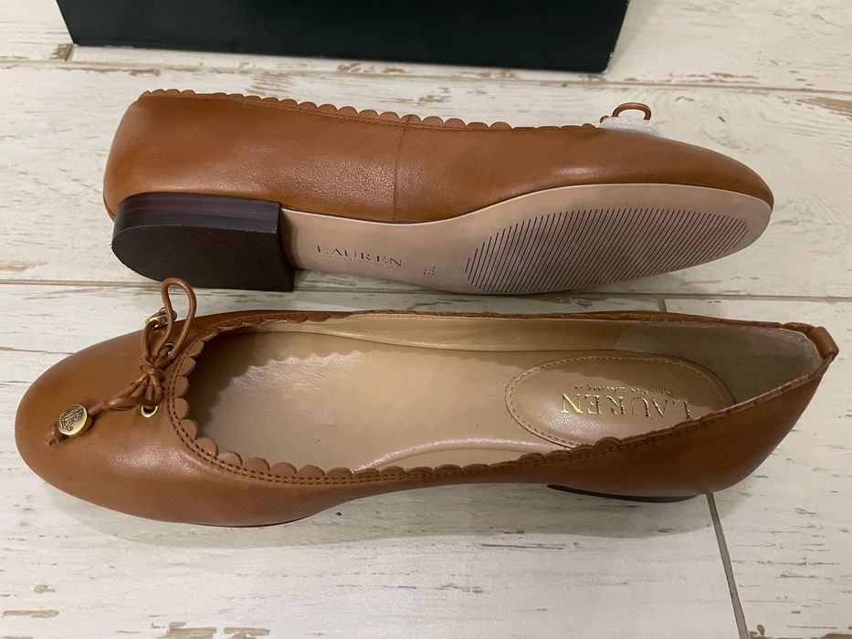 Ralph Lauren Giennie super soft leather. Балетки из мягкой кожи р 37,5
