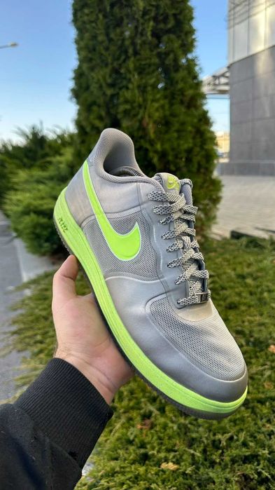 #4814 Nike Lunar Force 1 Fuse "Granite/Volt"  [US 12 | 30  cm]