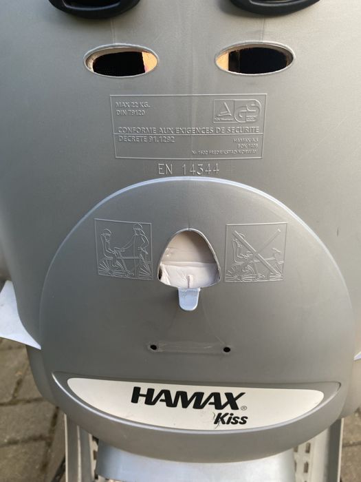 Fotelik na rower hamax do 22 kg