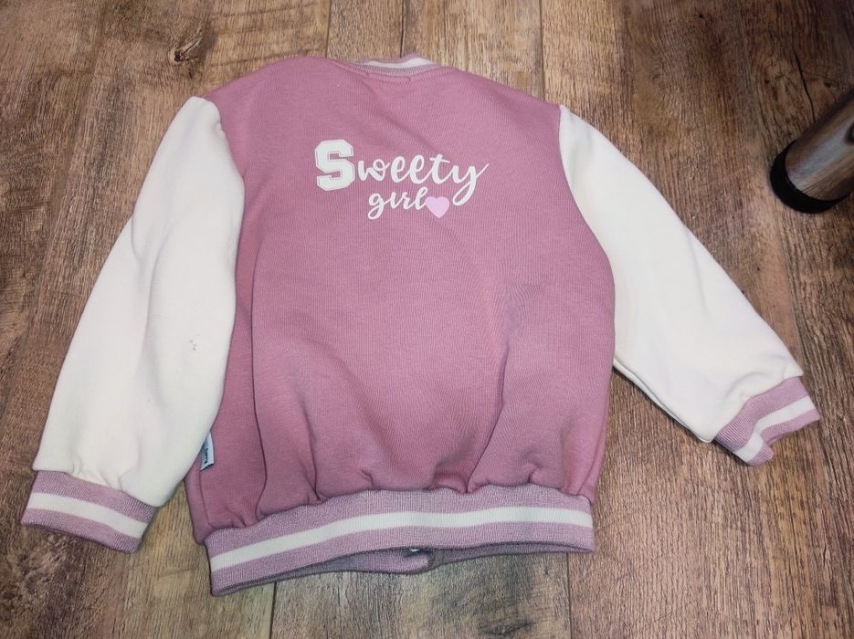 Бомбер тёплый для девочки, на рост 92-98 см, большемерит