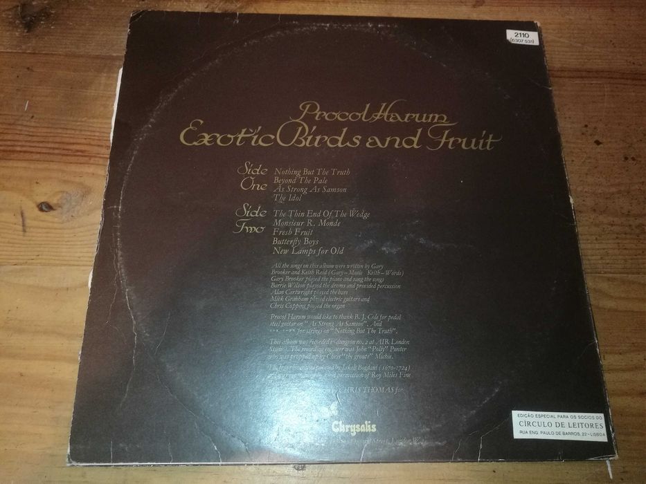 PROCOL HARUM - Exotic Birds and Fruit  (Edição Portuguesa) LP