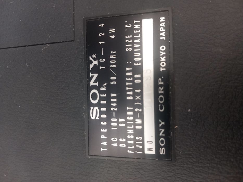 Sony cassette recorder dos anos 70