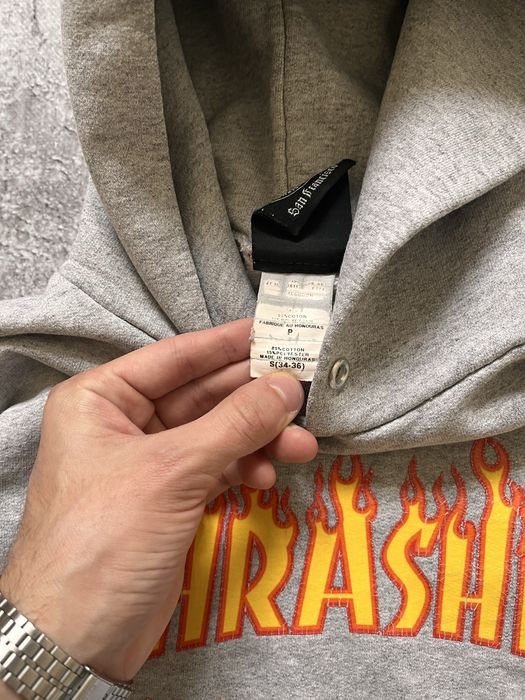 Оверсайз Сіре Худі від Thrasher