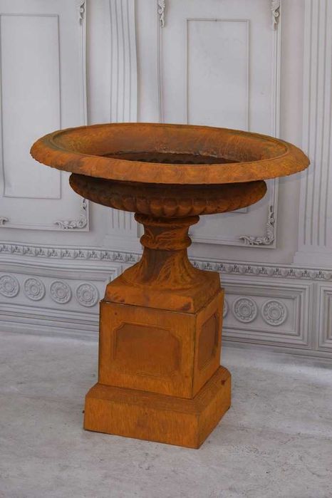 Donica Ogrodowa Żeliwna GAZON - Żeliwo - Doniczka Brązowa - Ogród