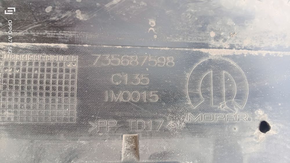 Avental parachoques Fiat 500 X de 2020