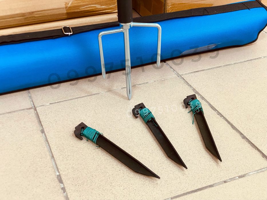 => Пляжный и рыбацкий зонт 1.8 / 2 м с чехлом и креплением. Парасоля