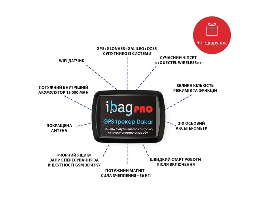 Монстр трекерів! GPS трекер + магнит + 4 супут. системи + WIFI сканер!