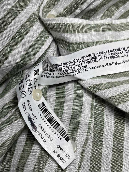 Чоловіча сорочка з льону MASSIMO DUTTI Old Money 100% Льон - Розмір L