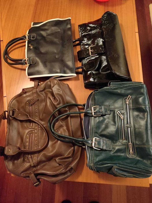 Bolsas couro e pele vintage