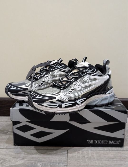 Кросівки Off White Be Right Back / Кросівки Офф Вайт сині / Блакитні Офф Вайт / Білі кросівки Off White