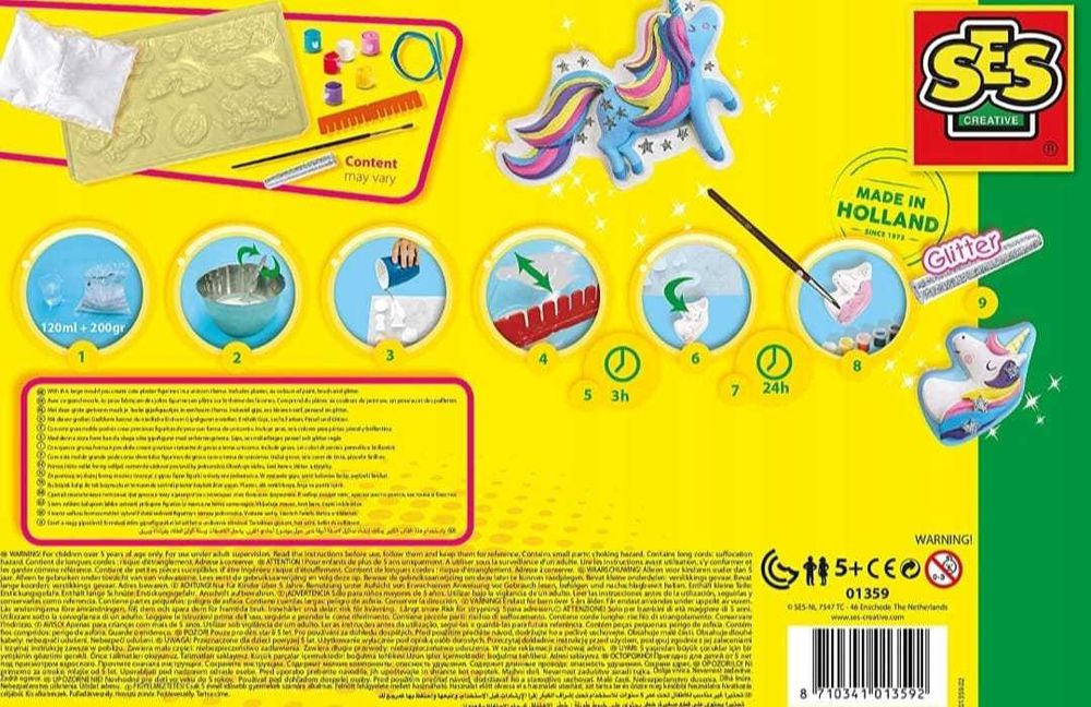 Zestaw Kreatywny Dla Dzieci Jednorożce – Odlewy Gipsowe