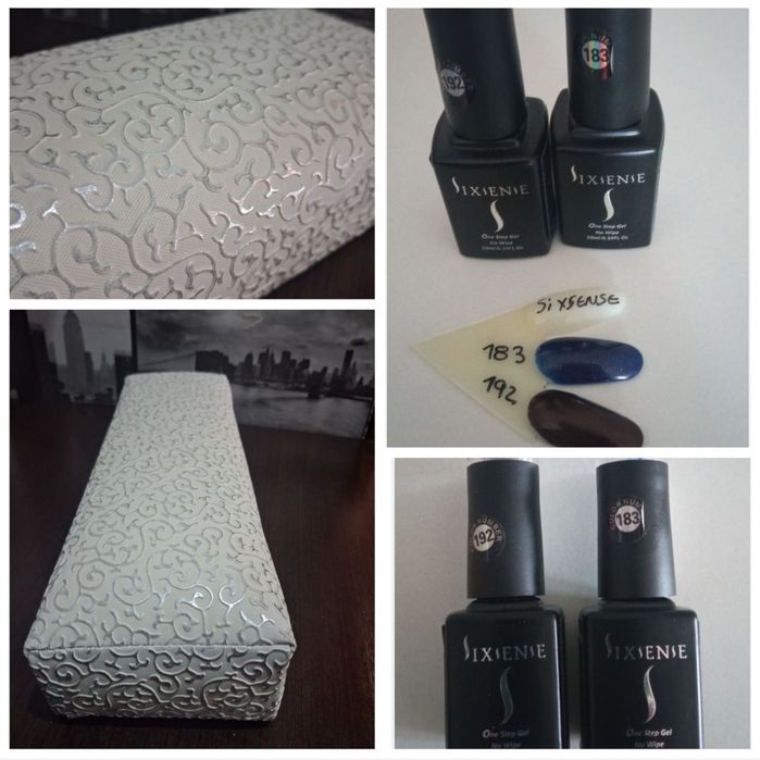 2 - Verniz Gel  Sixsense cor 10ml + Descanso  mão