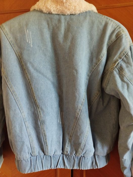 Джинсова куртка утеплена
