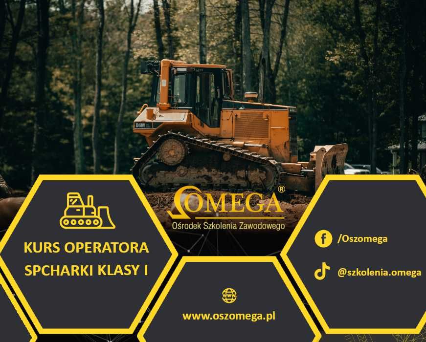 1600zł Kurs na SPYCHARKI kl. I, szkolenie spycharka, 11.12, 5.01