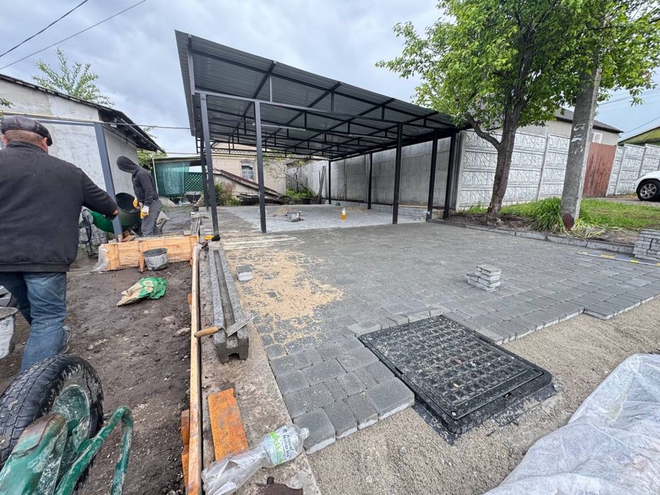 Укладка тратуарной плитки