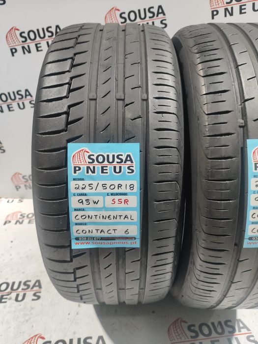 2 pneus semi novos 225-50R18 Continental SSR - Oferta dos Portes