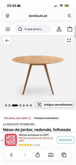 Mesa de jantar redonda