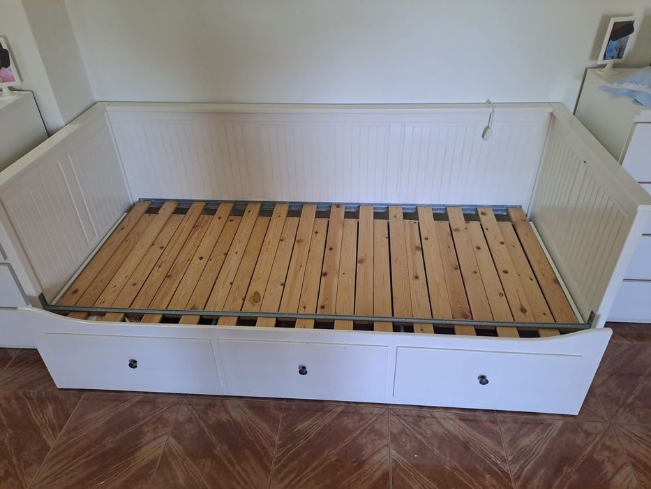 sofá-cama com 3 gavetas IKEA HEMNES