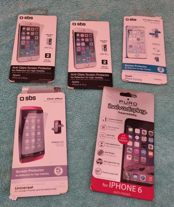 Vidro Protetor para o Visor para Iphone 6 5S etc ver fotos
